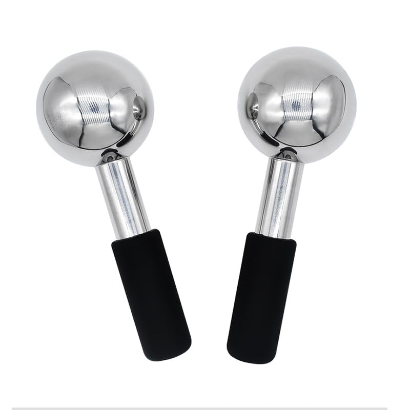 Betyura Ice Globes for Face & Eyes - Black Stainless Steel Cryo Sticks
