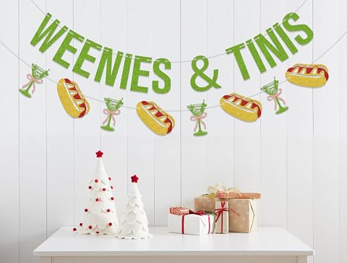 Weenies & Tinis Banner - Martini Birthday Party Decorations