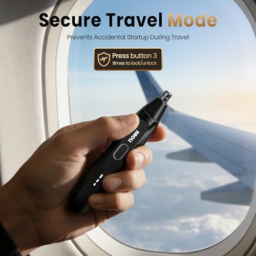 USB-C Rechargeable Nose Hair Trimmer for Men & Women - Pain-Free Grooming