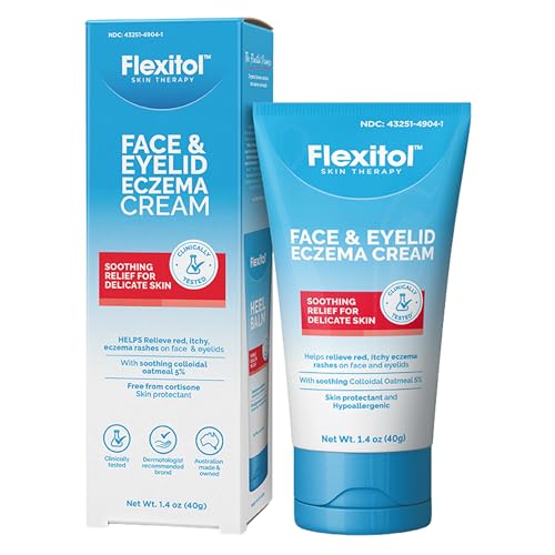 Flexitol Face & Eyelid Eczema Cream - 5% Colloidal Oatmeal, 1.4 oz