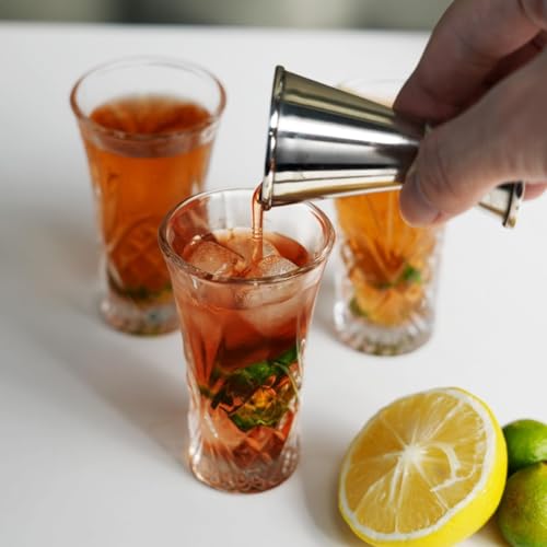BCnmviku 4-Pack Heavy Base Shot Glasses 65ML for Tequila & More