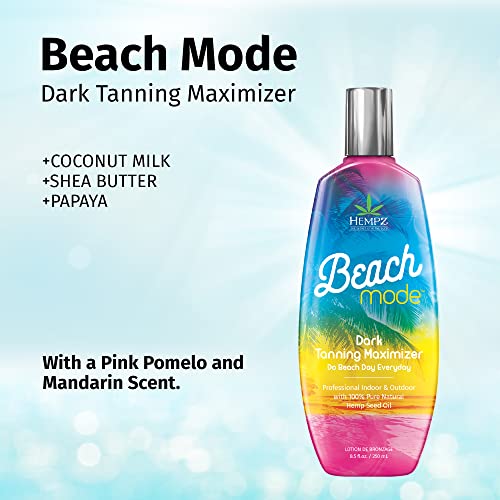 Hempz Beach Mode Maximizer Herbal Moisturizing Tanning Lotion, 8.5 Fl Oz