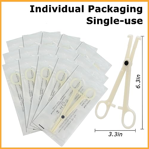 TONBAO Disposable Septum Piercing Clamps - 25pcs Professional Body Jewelry Tools