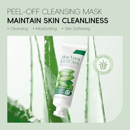 Aloe Vera Peel Off Face Mask for Moisturizing & Pore Cleansing