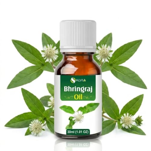 Salvia Bhringraj Oil - 100% Pure Natural Hair & Scalp Treatment (100ml)