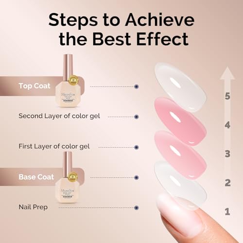 MelodySusie HEMA-Free Gel Top & Base Coat Set - 15ML