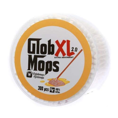 Glob Mops XL 2.0 Cotton Swabs 6-Pack Bundle | Extra Absorbent | Eco-Friendly | 1800 Total Mops