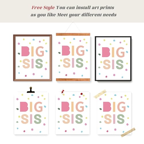 Brother and Sister Wall Art Prints - Set of 4 Unframed Decor
