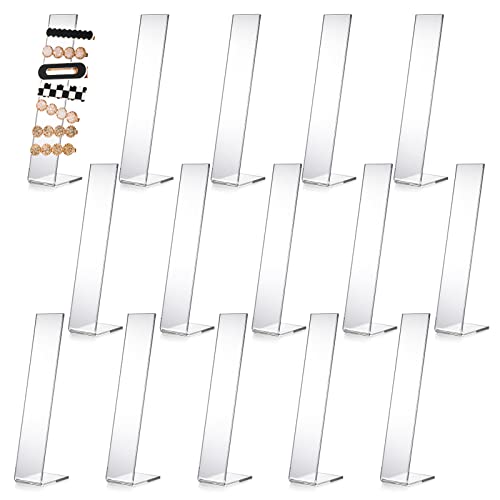 Suwimut 15-Piece Acrylic Hair Clip Display Stand - L-Shaped Organizer