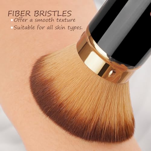 Retractable Kabuki Makeup Brush - Travel-Friendly Foundation Brush