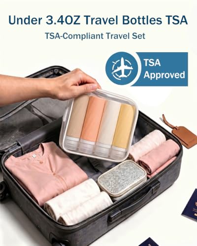 Redfly 13-Piece TSA-Approved Leak-Proof Travel Bottle Set for Toiletries