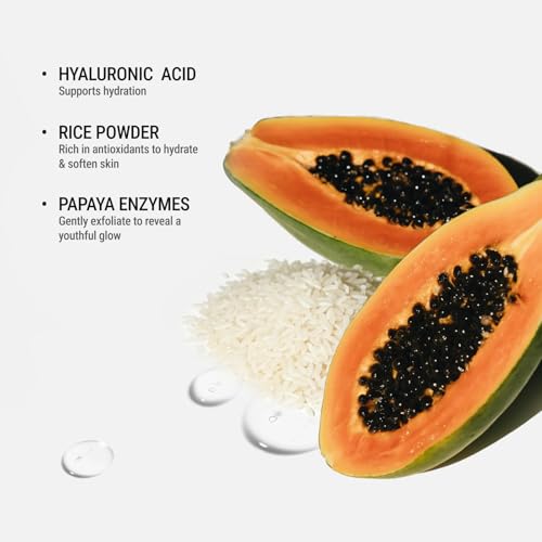 JUNO & Co. Jade Clarifying Enzyme Powder-to-Foam Facial Cleanser – Gentle Exfoliating & Hydrating for All Skin Types, 35g