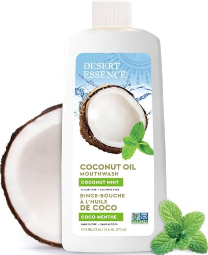 Desert Essence Coconut Oil Mouthwash - Alcohol & Sugar-Free, 16 fl oz