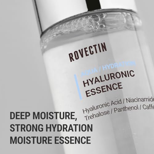 ROVECTIN Aqua Hyaluronic Essence 3.38 fl oz - Hydrating Toner & Serum with 7-Layer Hyaluronic Acid & Niacinamide
