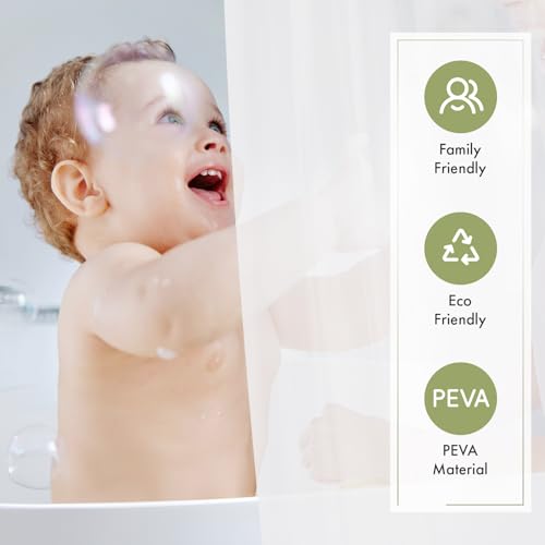 Amazer Waterproof Frosted Shower Curtain Liner 72x84 PEVA