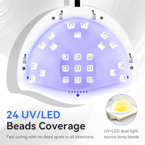 JODSONE UV LED Nail Lamp with Auto Sensor & 4 Timer Settings