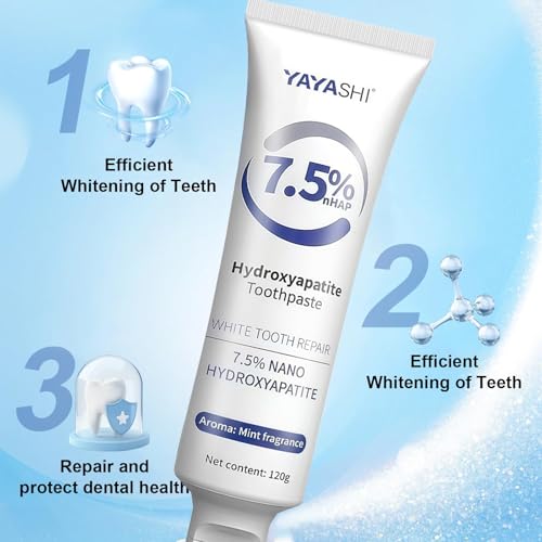 SITUDAC Hydroxyapatite Toothpaste for Enamel Protection - Fluoride Free, Gentle Mint, Daily Use