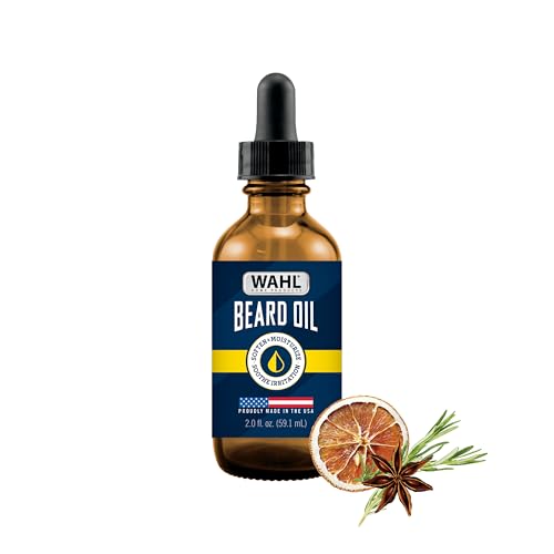 Wahl Beard Oil for Men - Moisturizing Citrus Scent, 2oz