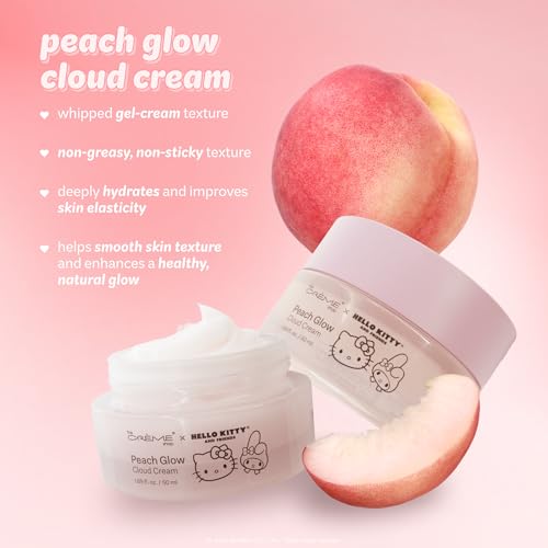 The Crème Shop Hello Kitty Peach Cloud Cream - Hydrating Face Moisturizer
