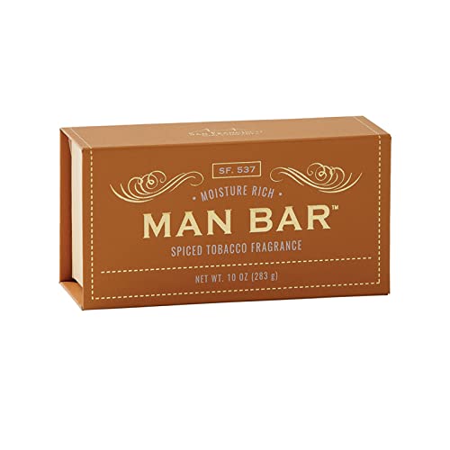 Spiced Tobacco Man Bar Soap - Moisture Rich, Natural Ingredients