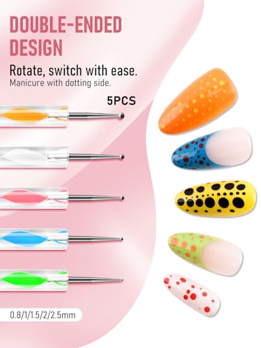 YOOVR 223-in-1 Nail Art Tools Kit with Sponges, Brushes & Palette