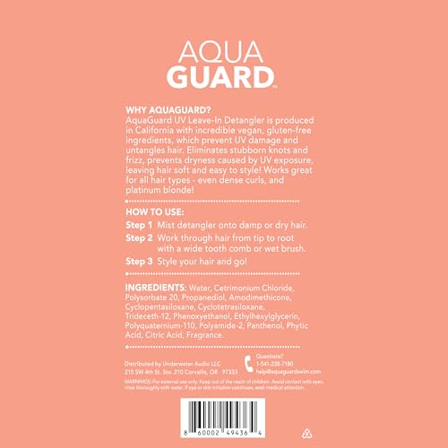 AQUA GUARD After-Swim UV Leave-In Detangler | Fresh, Easy Hair After Every Swim | Now With UV Protection To Prevent Sun Damage