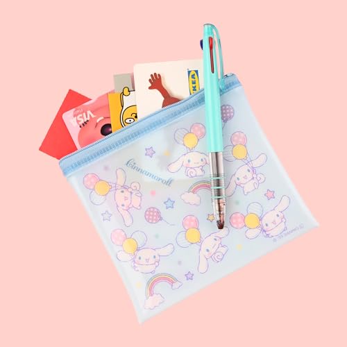 Cute PVC Pouch 2-Pack - Kitty, Pochacco & Cinnamoroll Designs