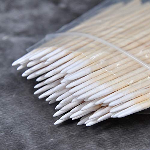 RIKWOG 600pcs Precision Pointed Cotton Swabs - 4 Inch Applicator for Makeup & Cleaning