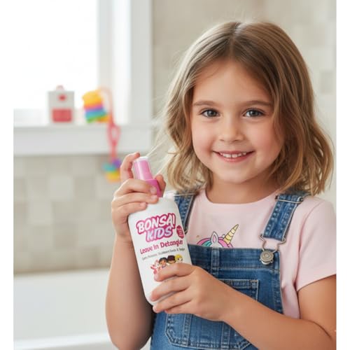 Bonsai Kids Leave-In Hair Detangler Spray – Gentle Conditioning for Children