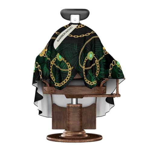 BM BARBER MOOD Professional Barber Cape with Adjustable Neck Closure