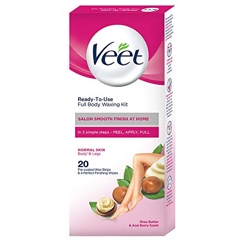 Veet Full Body Waxing Kit for Normal Skin - Easy, Pain-Free Hair Removal