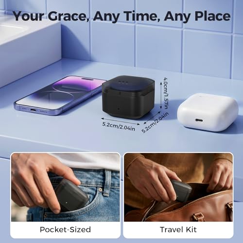 Nose Wax Kit for Men - USB-C Heated Hair Removal with 100g Wax Beans & Travel Bag