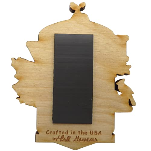 Kentucky State Magnet - Rustic Wooden Laser Cut Souvenir