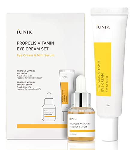 iUNIK Propolis Vitamin Eye Cream & Synergy Serum Skincare Set