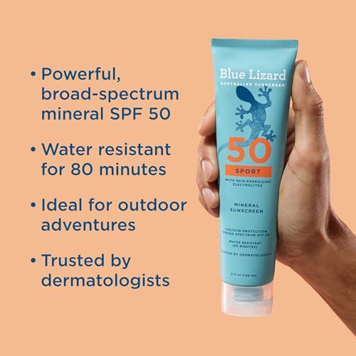 Blue Lizard Sport Mineral Sunscreen SPF 50 - Water-Resistant 5 fl oz