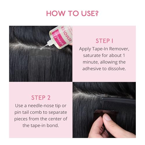 WENNALIFE Tape-in Hair Extension Remover 100 mL Citrus Scent - Gentle & Residue-Free