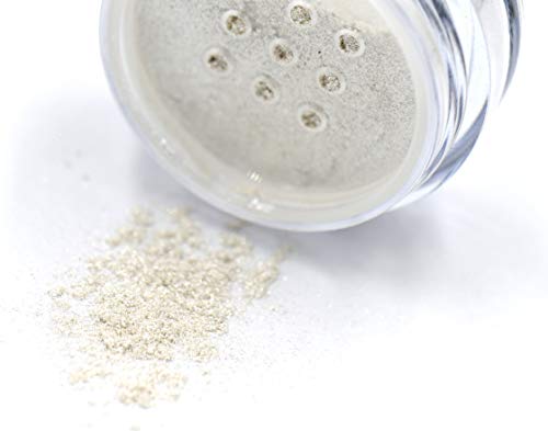 Pure Ziva White Sparkle Vanilla Shimmer Loose Eyeshadow – Vegan, Cruelty-Free