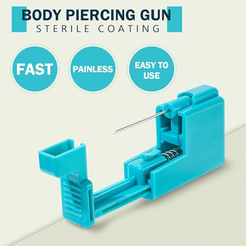 58pcs Body Piercing Kit - 14G 16G 20G Professional Piercing Tool Set