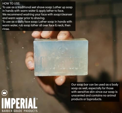 Imperial Barber Glycerin Shaving Soap with Vitamin E - 6.2 oz