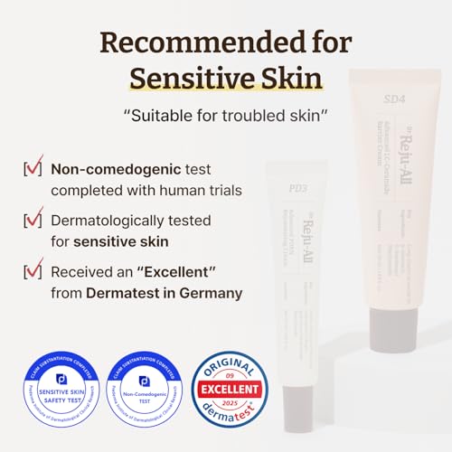 Dr. Reju-All Rejuvenating Cream & LC-Ceramide Barrier Cream - Hydrating Face Moisturizer Duo for Glass Skin | Korean Anti-Aging Skincare