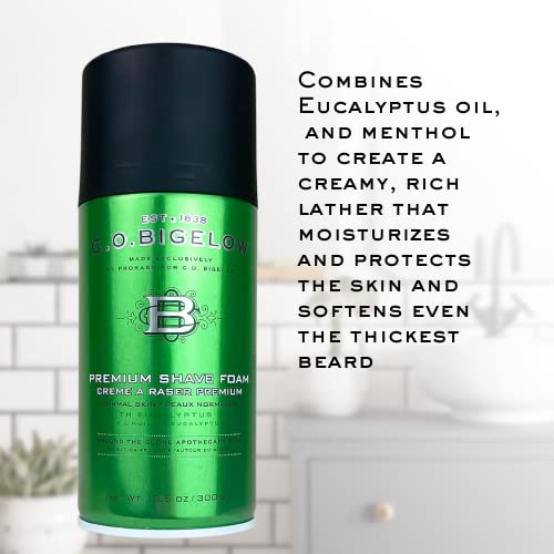 C.O. Bigelow Premium Shaving Foam with Eucalyptus Oil - 5.2 oz