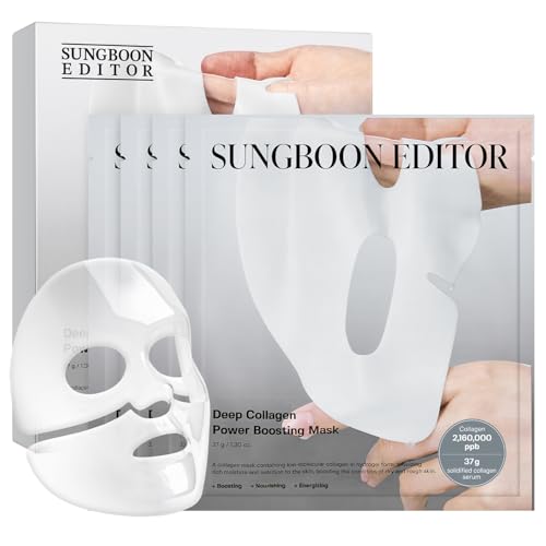 SUNGBOON EDITOR Deep Collagen Overnight Face Mask Pack of 4 – Hydrating & Wrinkle Care