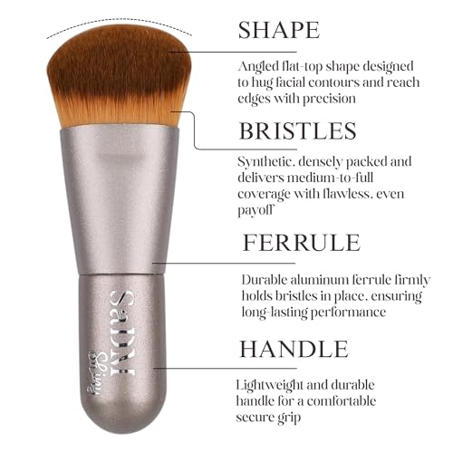 Kabuki Makeup Brush - Angled Blender for Flawless Application