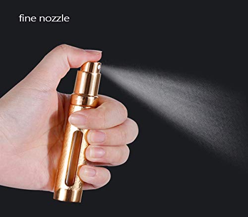 Tvoip 12ML Travel Perfume Atomizer - Refillable Spray Bottle in 6 Colors