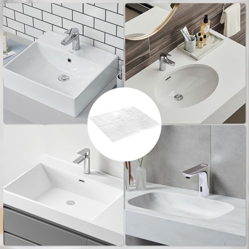 Beard Hair Catcher for Sink - Disposable Bib, 50 PCS Clear