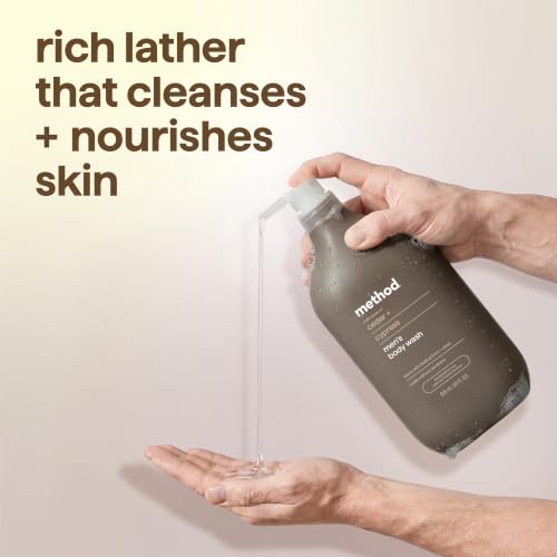 Method Men's Body Wash, Cedar + Cypress, 28 fl oz - Soothing & Moisturizing