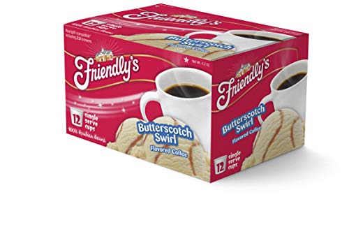 Friendly's Ice Cream Flavored Coffee Pods - Butterscotch Swirl, 12 Count