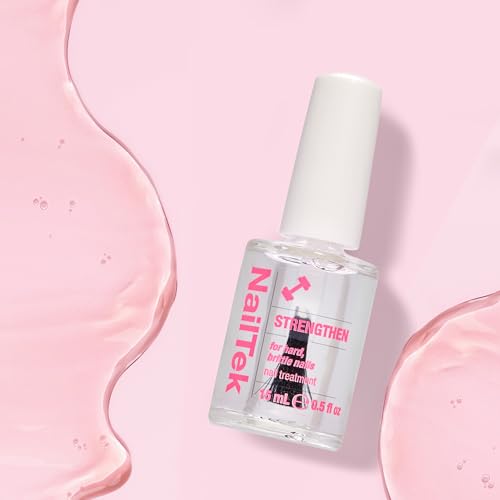 Nail Tek Nail Strengthener Clear 0.5 Fl Oz – Strengthening Nail Treatment for Dry, Brittle Nails – Pack of 1