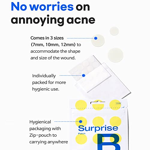 TIAM 96 Count Hydrocolloid Acne Pimple Patches Pack of 4 for Overnight Skin Care