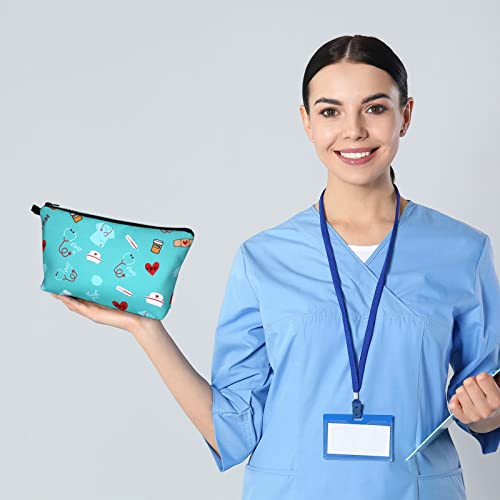 4-Piece Nurse Makeup Bag Set, Waterproof Cosmetic Pouch for Travel